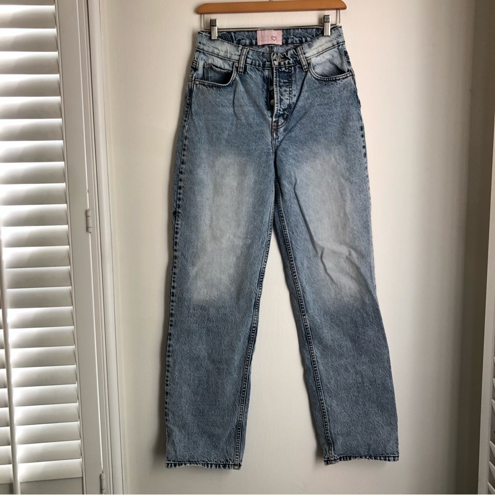 Revice size 26 Venus Crop Straight Leg Star Jeans - Picture 2 of 8